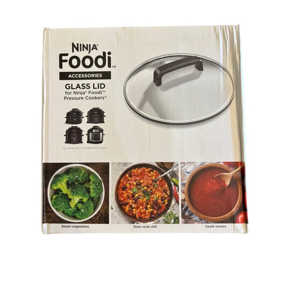 New Ninja Foodi Accessories Glass Lid For Ninja Pressure Cookers Open Box